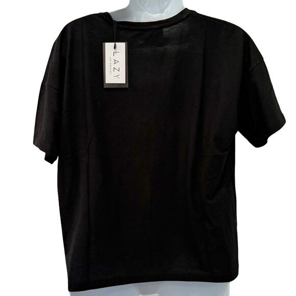 Christina Dienst Lazy V-Neck Oversize Boxy T-Shirt Tee Shirt Size XS NEW Tags - Picture 5 of 11